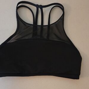 Lululemon Athletica Black Mesh Sports Bra